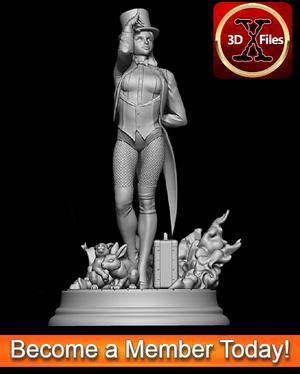 Zatanna Statue - DC justice League Statue - 3D Print File