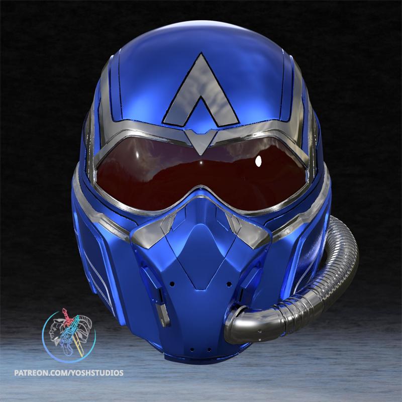 Captain America 4 Hyper Sonic Helmet 3D Printer File