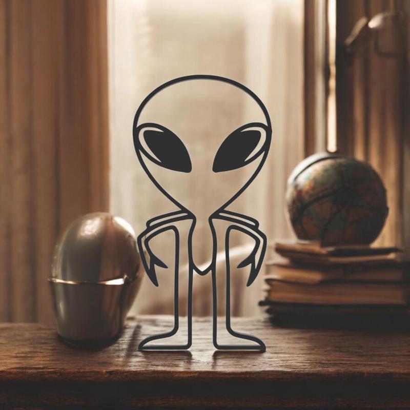 Alien Line Art - Desktop Line Art