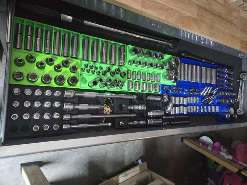Gridfinity Socket Holder System