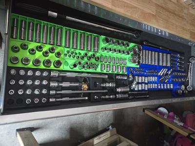 Gridfinity Socket Holder System