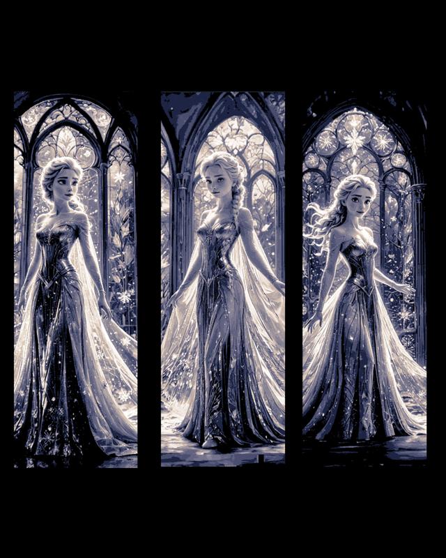 Fan Art depictions of Elsa from Disney's Frozen - Set of Bookmarks