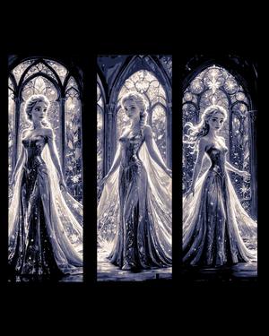 Fan Art depictions of Elsa from Disney's Frozen - Set of Bookmarks
