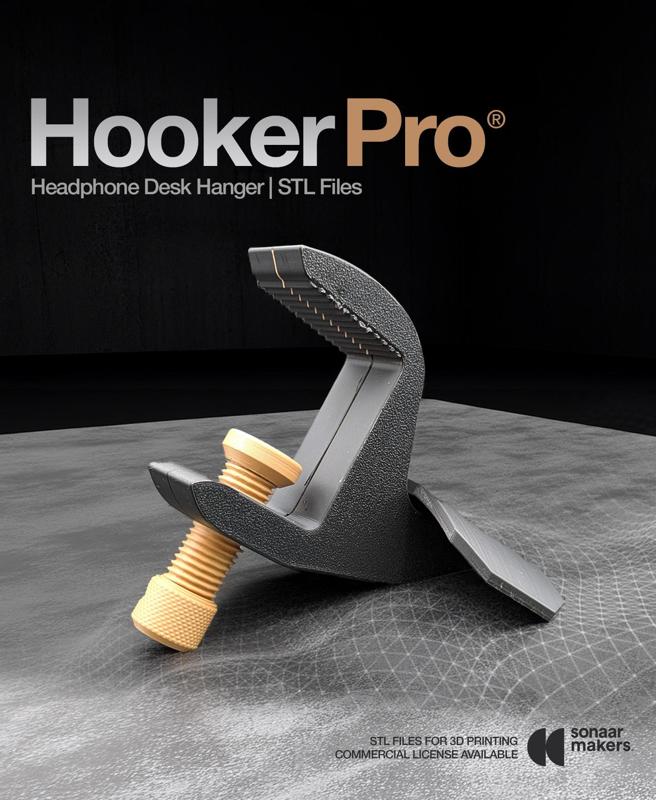 Headphone Holder | Headphone Support | Headphone Stand for Desk - HookerPro
