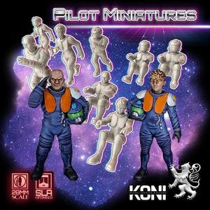 28mm Starfighter Pilot Miniatures
