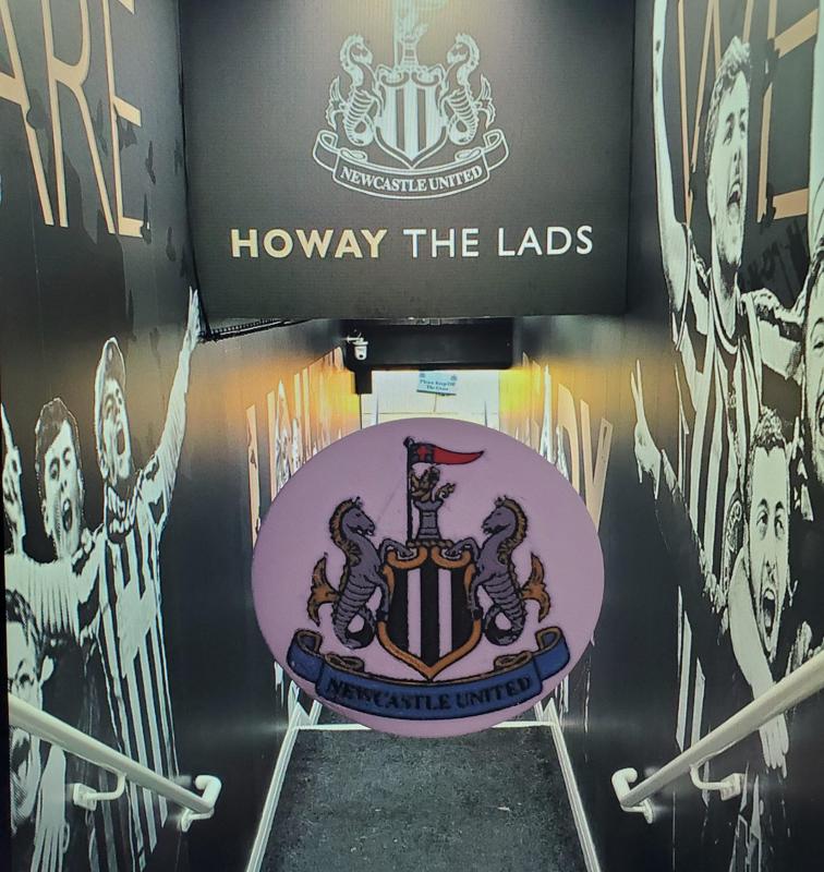 AMS / MMU Newcastle FC coaster or plaque 