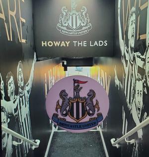 AMS / MMU Newcastle FC coaster or plaque 