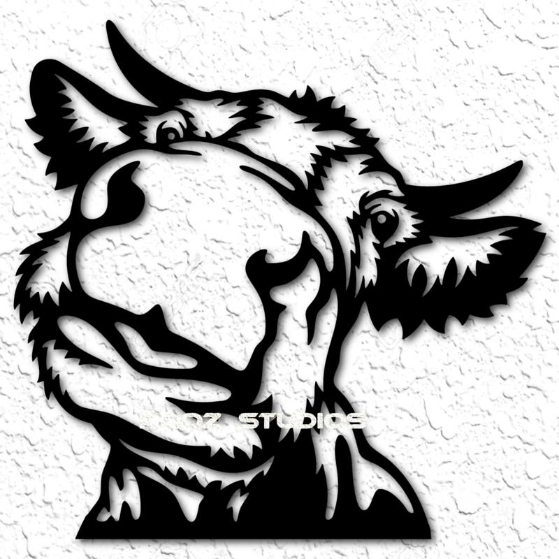 Saucy Cow wall art funny cow wall decor