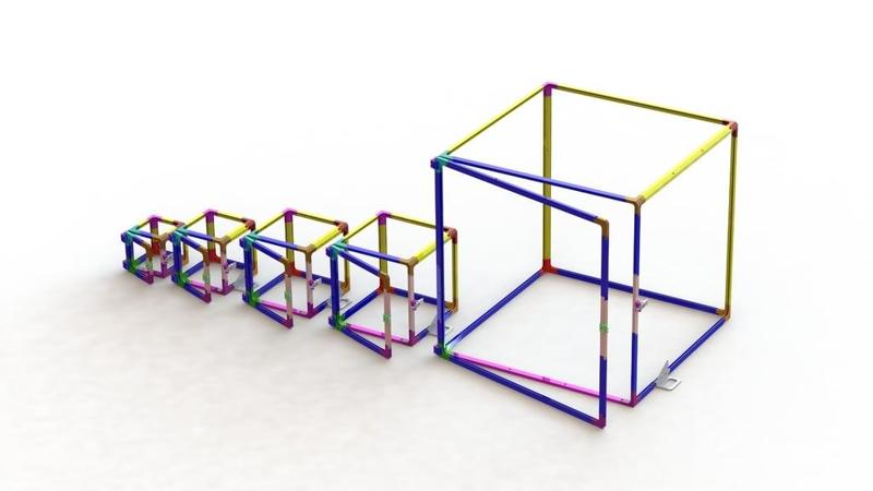 Modular 3D-printer enclosure fully printed