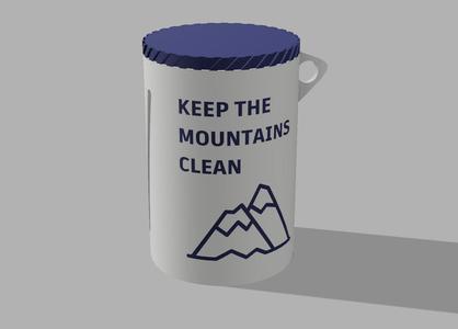 Hiking Trash Bag Dispenser