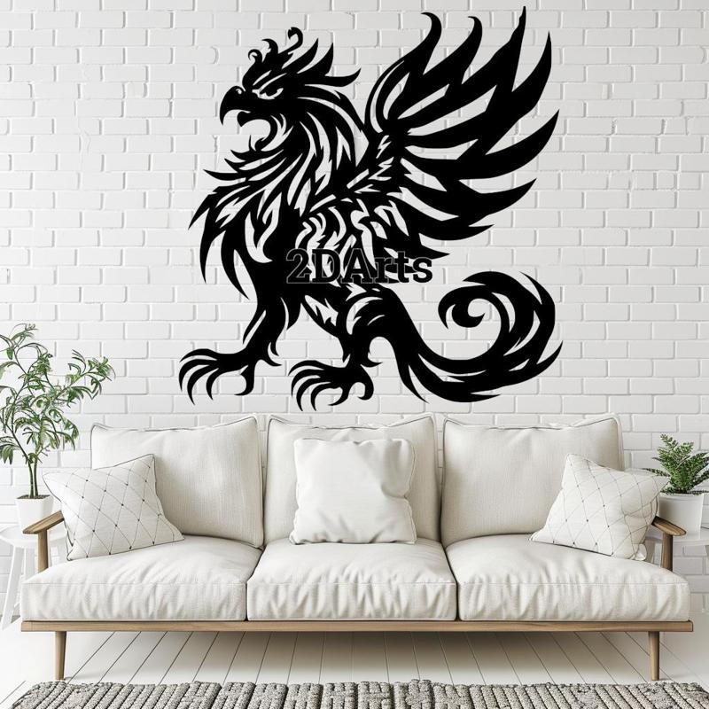 Griffin 2D Wall Art/Window Art - Digital STL & SVG File