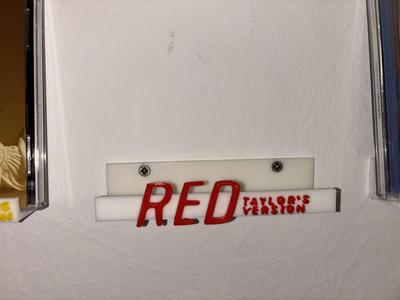 Taylor Swift , RED (taylor's version), CD holder wall mounted