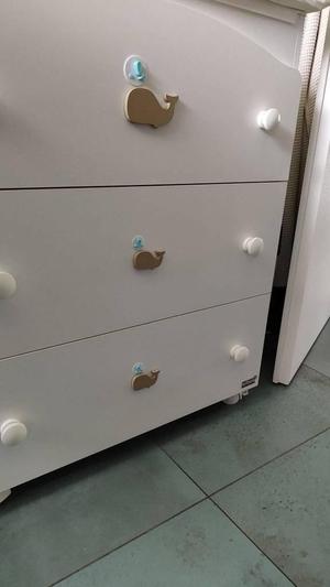 Wooden Whale Decoration for Dresser