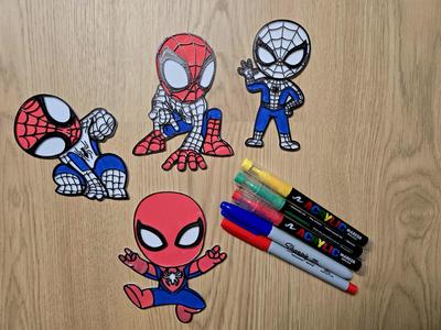 Spidey Spiderman DIY Coloring Crafty Pack Fun Gift