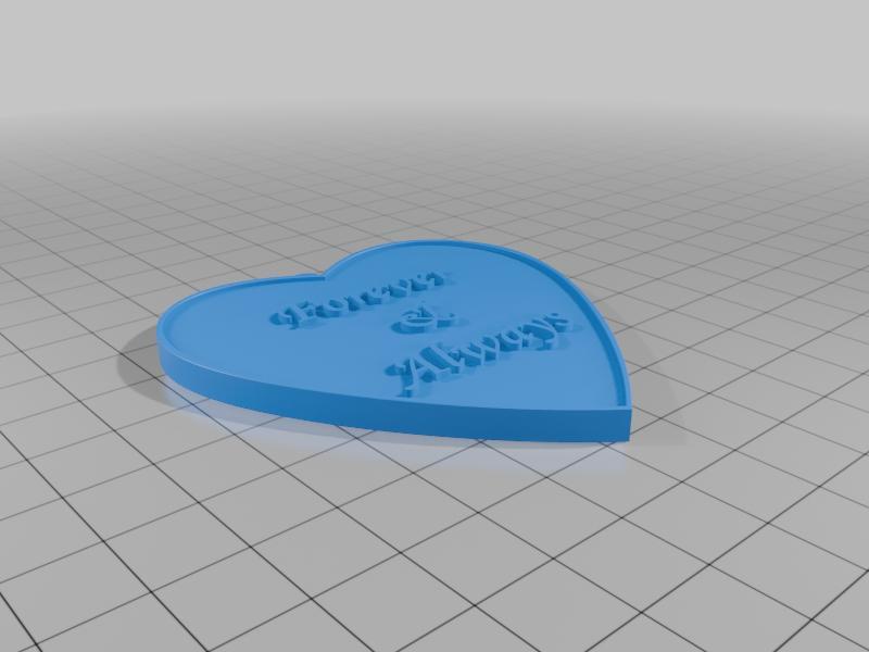 Heart Keychain with Quote