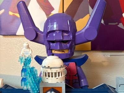 giant Galacus inspired brick scalable figure
