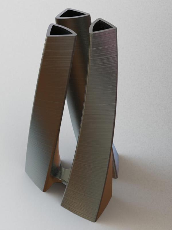 TRI-OVAL VASE
