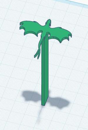 Dragon Halo Bookmark 7.stl