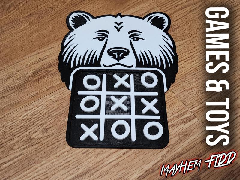 Tic Tac Toe - Grizzly Bear