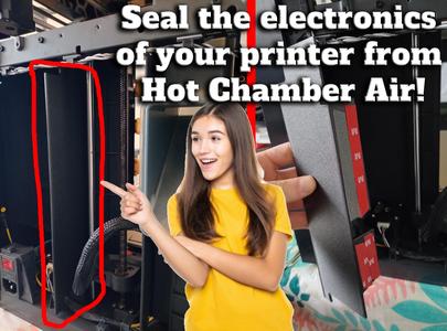 BambuLab X1C/P1P/P1S/X1 - Filter Side Seal - Keep Electronics Cool and Chamber Hot!