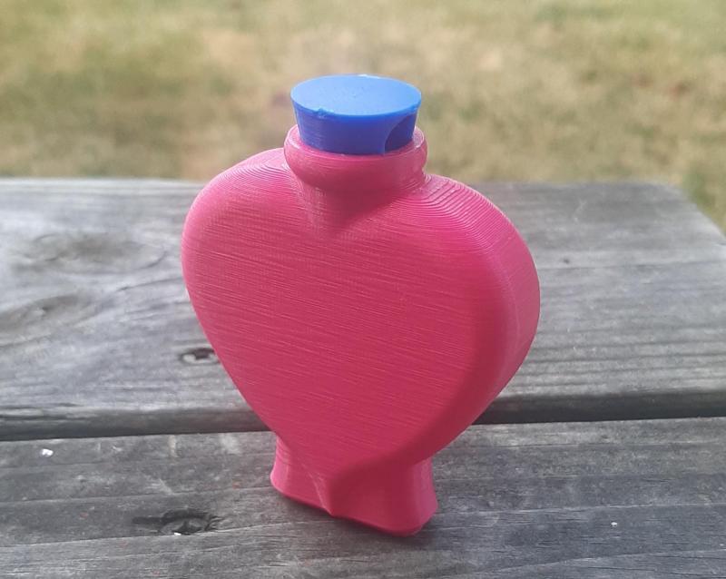 Fillable heart potion bottle necklace magic charm pendant jewelry