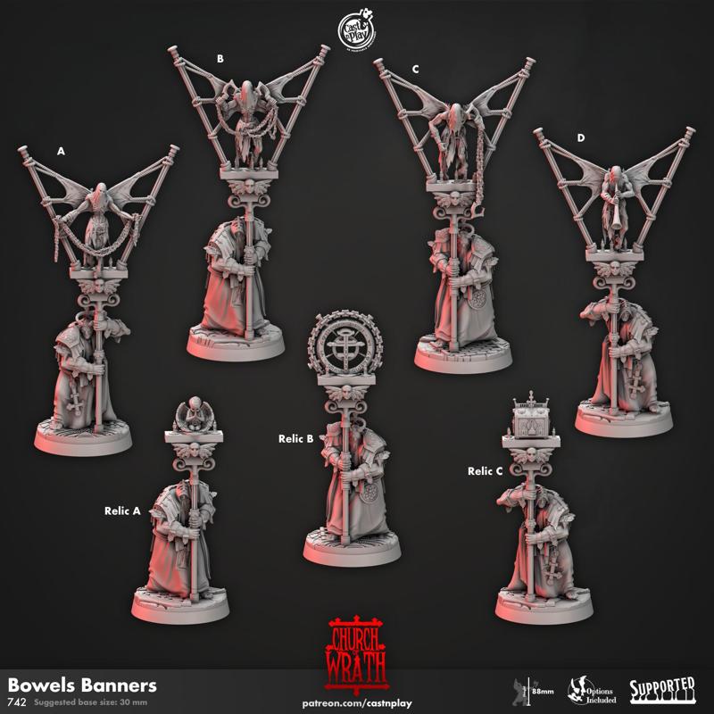 Bowels Banners (Pre-Supported) | Cast n Play