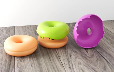 Two-Color Donut for 3D Printing