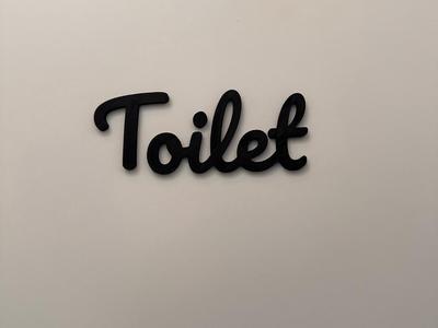 Cute WC sign for the door
