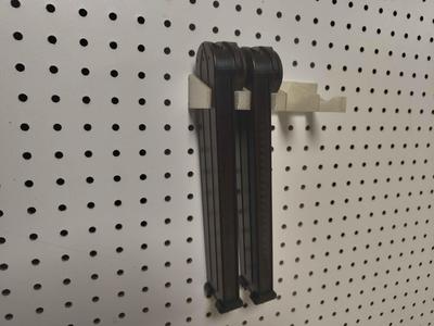 Pegboard P90 magazine storage