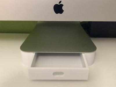27" imac stand with drawer 
