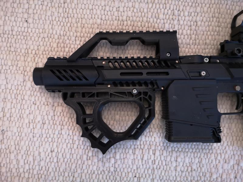PDW Style Grip Foregrip Paintball Gotcha Rail 