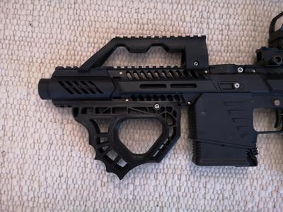 PDW Style Grip Foregrip Paintball Gotcha Rail 