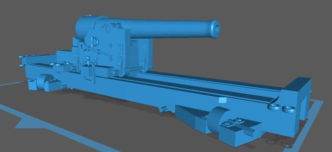 30 pounder Parrott rifle on pivot carriage