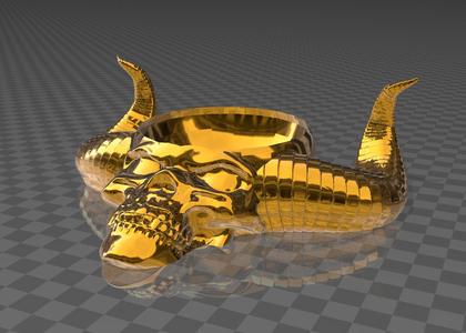 Demon Bowl 'Skull King' Series -3D Model Files