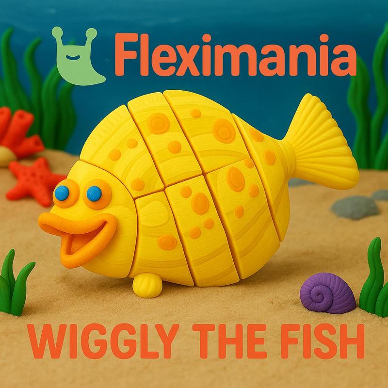 Wiggly the Fish Articulated Flexi Toy