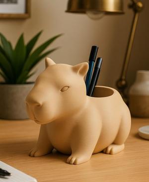 Capy Cozy Holder – Cute Capybara Desk Organizer