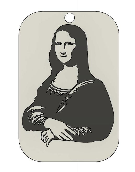 Mona Lisa Keychain
