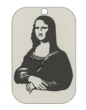 Mona Lisa Keychain