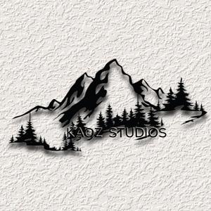mountains wall art mountain scene wall decor nature decoration