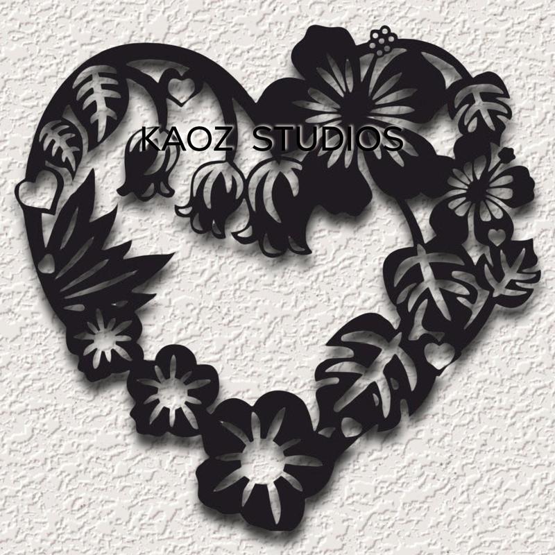 heart wall art flowers wall decor frame valentines day decoration