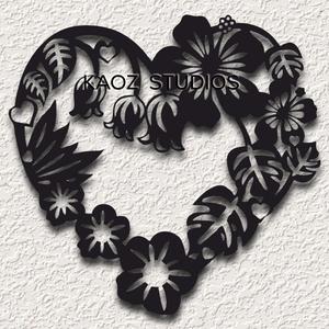 heart wall art flowers wall decor frame valentines day decoration