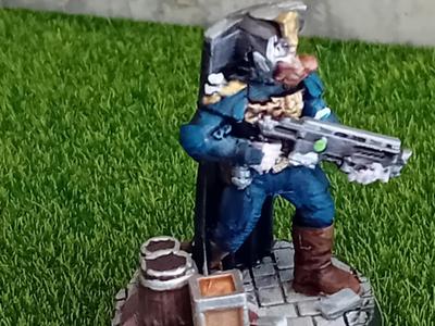 Space Police-law arbiter shotgun- 36mm sci fi mini