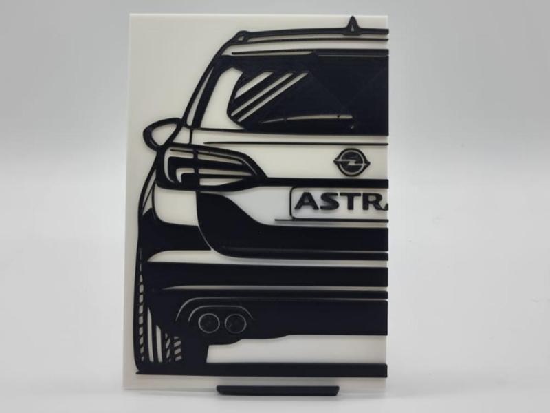 2D Wall Art Opel Astra K Sports Tourer