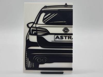 2D Wall Art Opel Astra K Sports Tourer