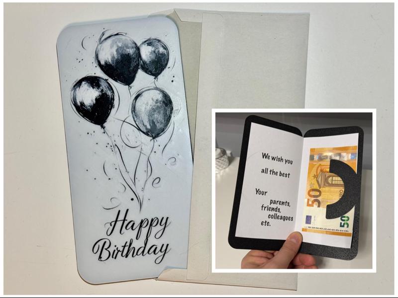 Greetings card Happy Birthday baloon