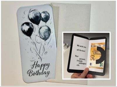 Greetings card Happy Birthday baloon