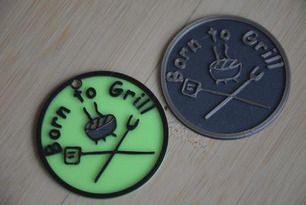 Born to grill BBQ Coaster
