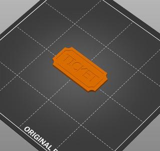 Movie Ticket Prop