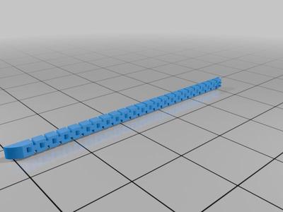 Very long articulated inchworm, no supports needed