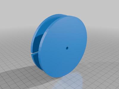 Spring-retractable cable spool for headset v1